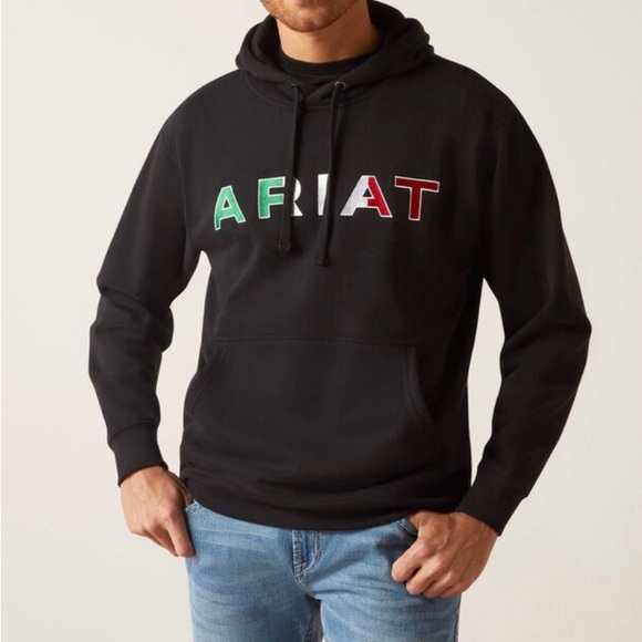 Ariat Mexico Hoodie XXL Black - Picture 1 of 8